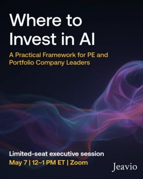 Event image accompanying the original post about where businesses should invest in AI.